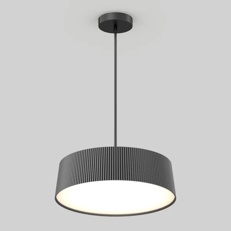 Groove Drum LED contemporary pendant light 3 CCT — Artika LED Pendant Lights  