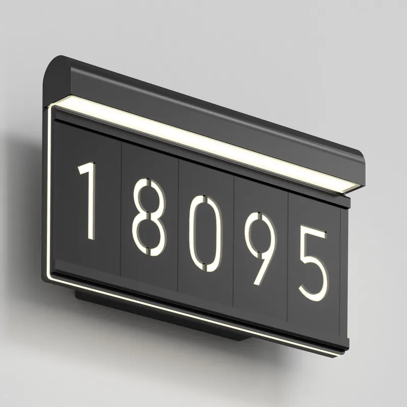 Bowen modern LED outdoor address wall light 5 CCT — Artika LED Wall Lights  