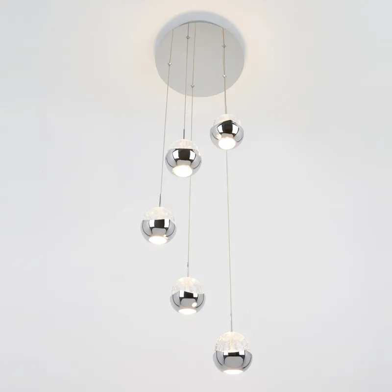 Oracle modern 5-light LED pendant light — Artika LED Pendant Lights  