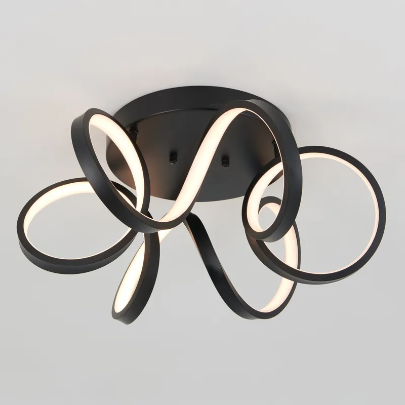 Swirl Ribbon LED flush mount light — Artika LED Ceiling Lights  