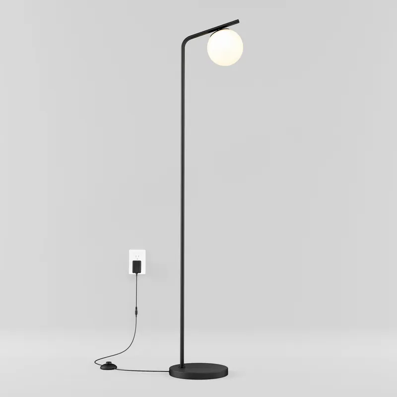 Clayton dimmable LED modern mid-century floor lamp — Artika LED General Lighting  