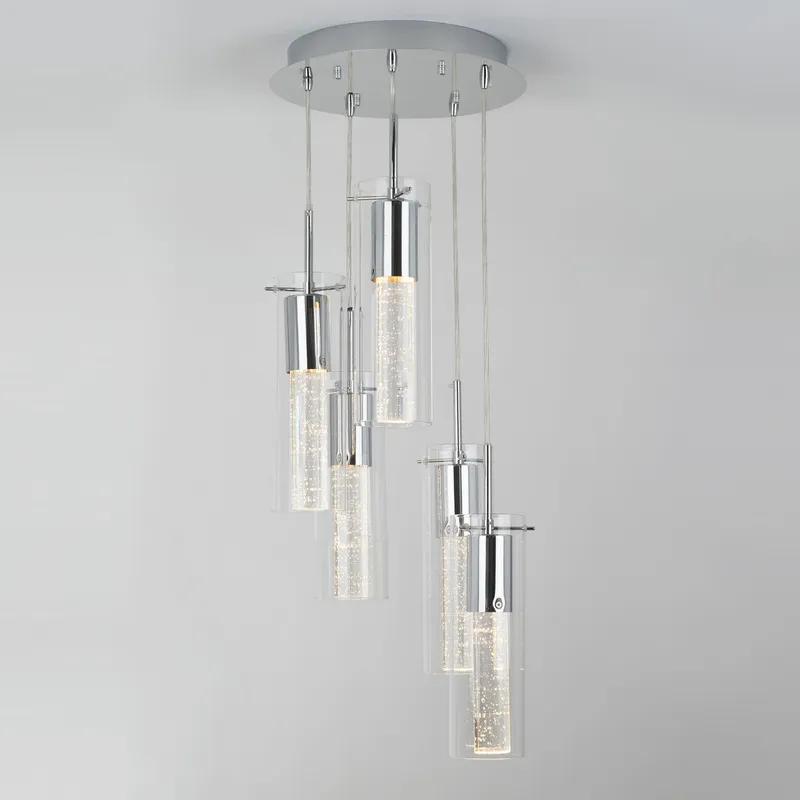 Bubble Swirl 5-light LED pendant light — Artika LED Pendant Lights  