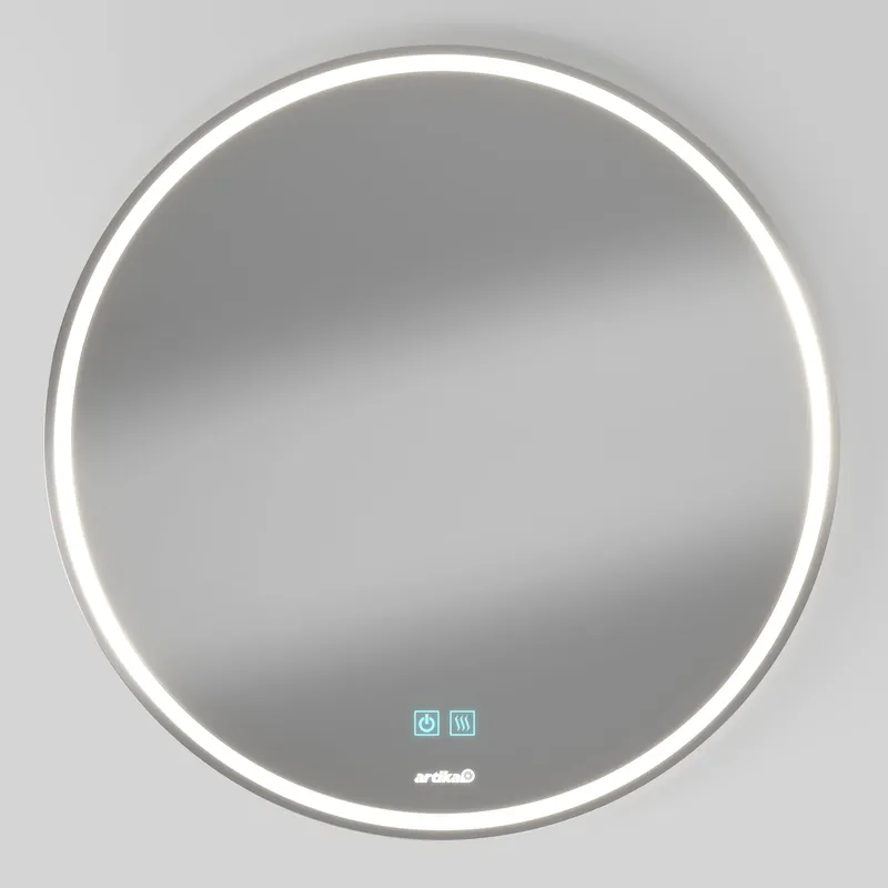 Mateo 28 in. LED mirror 3 CCT with defogger — Artika LED Wall Lights  