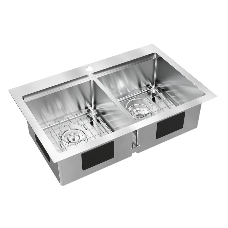 Newport 31 in. double bowl stainless steel sink — Artika LED General Lighting  
