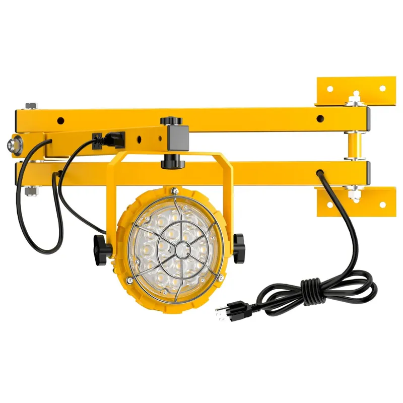 GGJIA LED Loading Dock Lights 30W-50W with Swing Double Arm, B2 Round Series — G GJIA Lighting LED Bollards & Pathway Lights 30.0W 