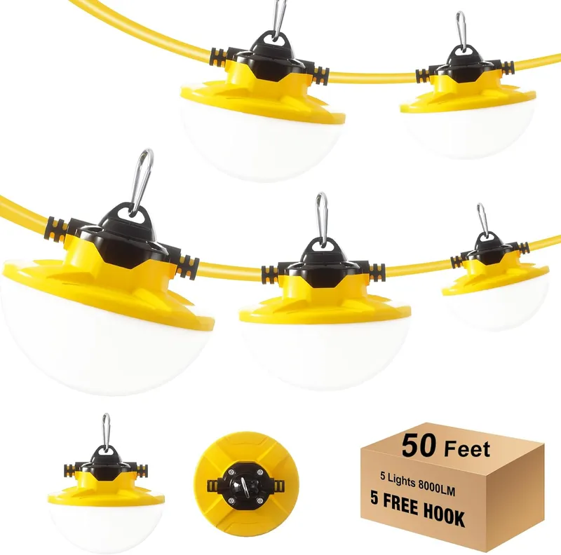 GGJIA 65W LED Construction String Light Round Series — G GJIA Lighting LED General Lighting 65.0W 