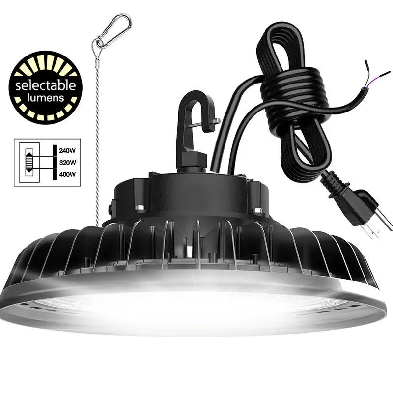 GGJIA 400W LED High Bay Lights Adjustable Series 0-10V Dimmable — G GJIA Lighting LED High Bay Lights 400.0W 