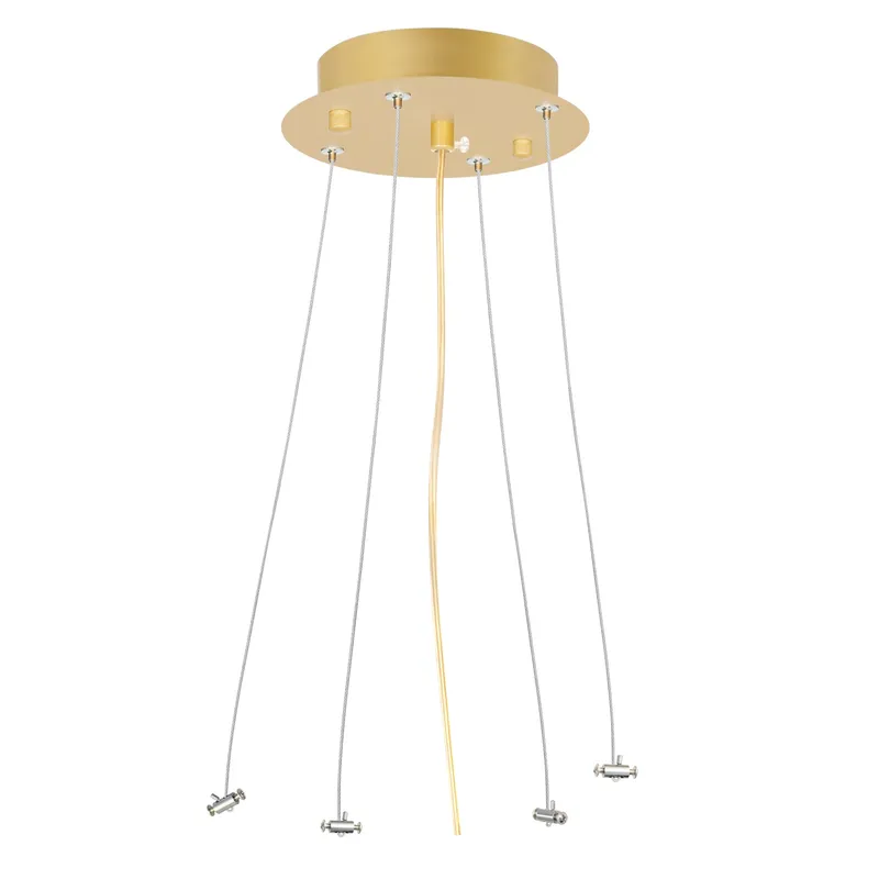 Satin Gold Round Suspension Kit — CWI Lighting LED General Lighting  