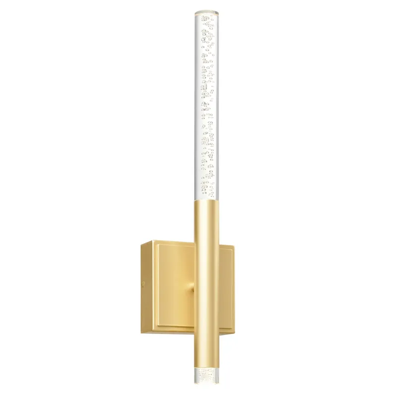 Dragonswatch Integrated LED 26in Satin Gold Wall Light — CWI Lighting LED Wall Lights  