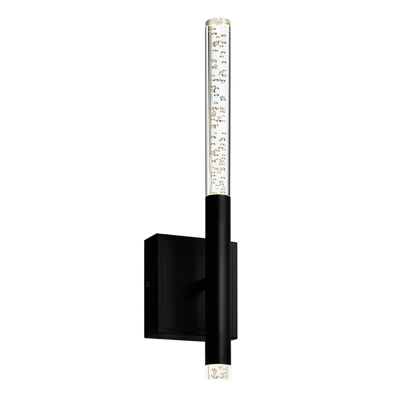 Dragonswatch Integrated LED 5in Black Wall Light — CWI Lighting LED Wall Lights  