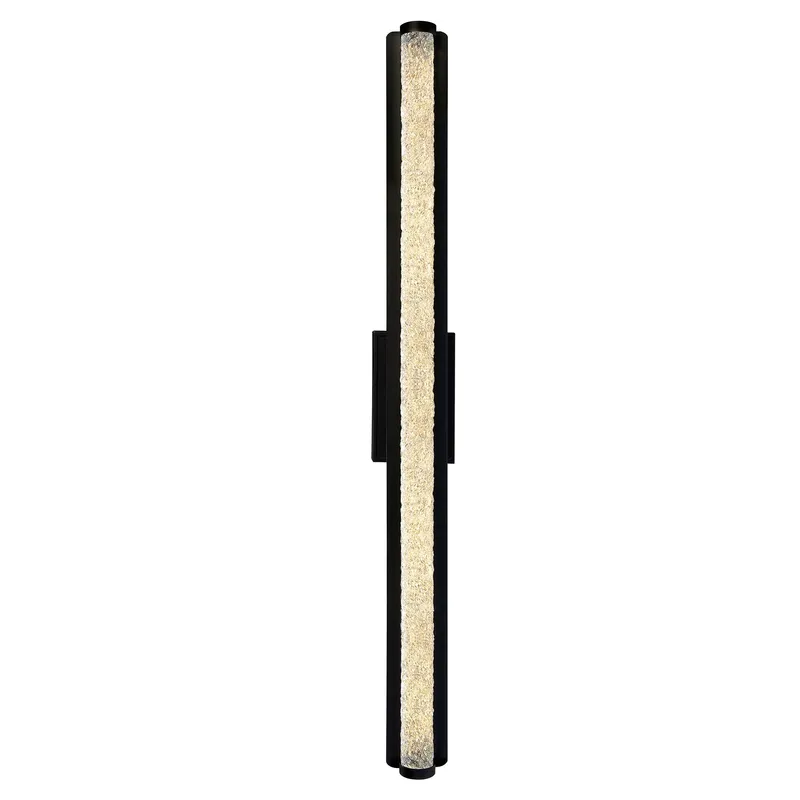 Fiji Integrated LED 36in Black Outdoor Wall Light — CWI Lighting LED Wall Lights  