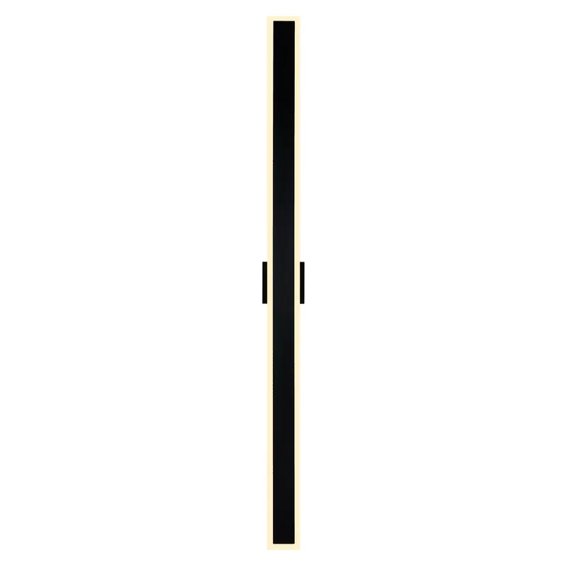 Malibu Integrated LED 80in Black Outdoor Wall Light — CWI Lighting LED Wall Lights  
