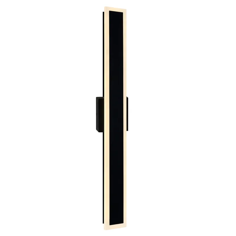 Malibu Integrated LED 40in Black Outdoor Wall Light — CWI Lighting LED Wall Lights  