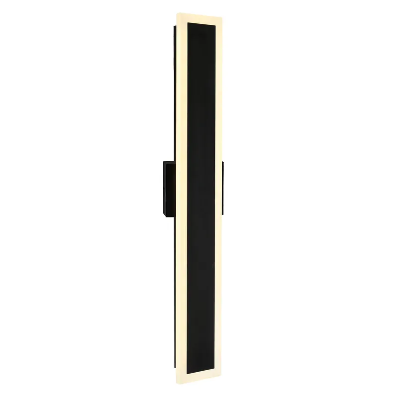 Malibu Integrated LED 32in Black Outdoor Wall Light — CWI Lighting LED Wall Lights  