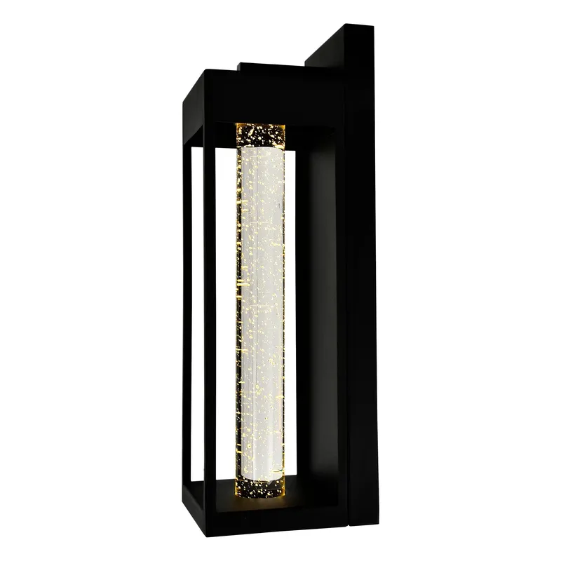 Rochester Integrated LED 19in Black Outdoor Wall Light — CWI Lighting LED Wall Lights  