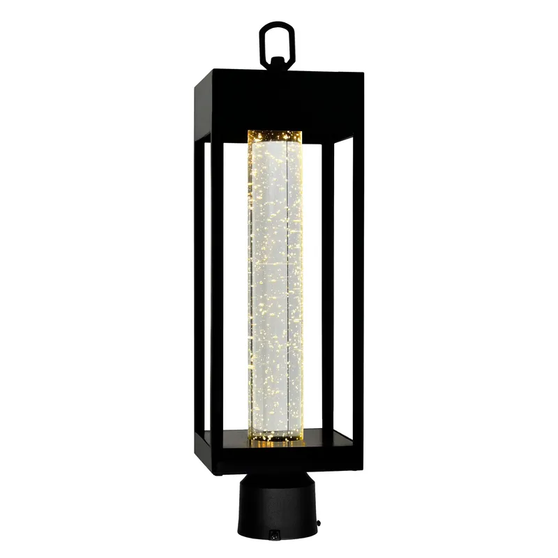 Rochester Integrated LED Black Outdoor Lantern Head — CWI Lighting LED Bollards & Pathway Lights  