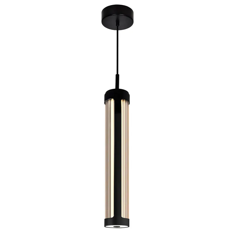 Neva Integrated LED 3in Black Pendant — CWI Lighting LED Pendant Lights  