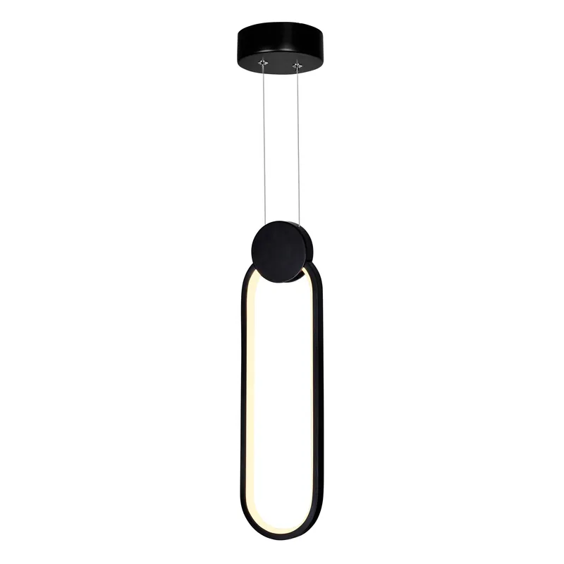 Pulley Integrated LED 4in Black Mini Pendant — CWI Lighting LED Pendant Lights  