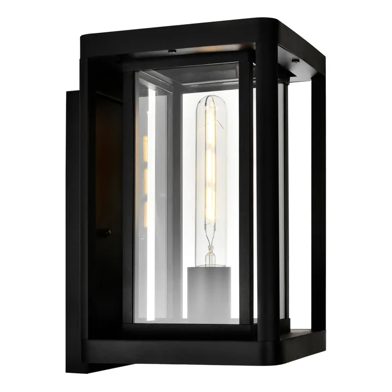 Mulvane 1 Light Black Outdoor Wall Light — CWI Lighting LED Wall Lights  
