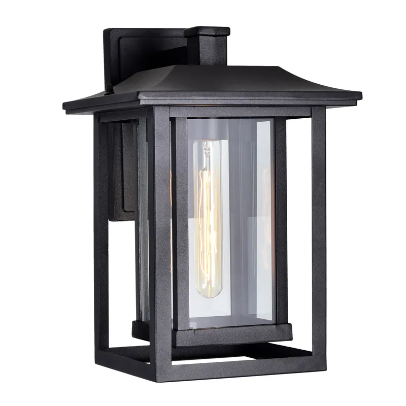 Winfield 1 Light Black Outdoor Wall Light — CWI Lighting LED Wall Lights  