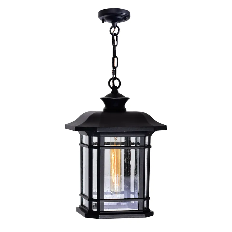 Blackburn 1 Light Black Outdoor Pendant — CWI Lighting LED Pendant Lights  