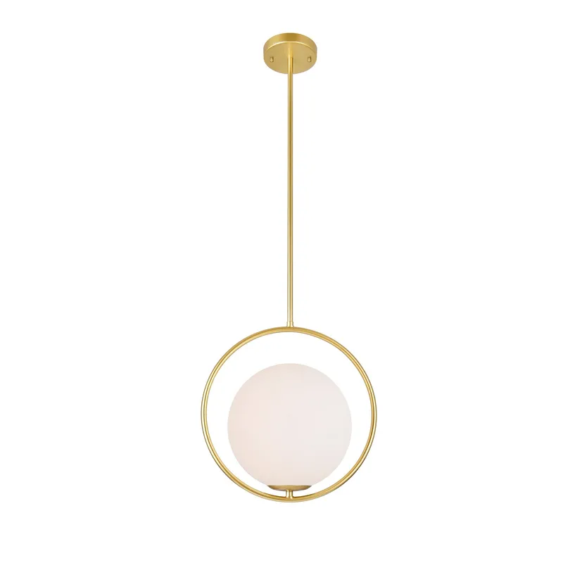 Celeste 1 Light 14in Medallion Gold Mini Pendant — CWI Lighting LED Pendant Lights  