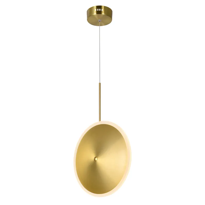 Ovni LED Mini Pendant With Brass Finish — CWI Lighting LED Pendant Lights  