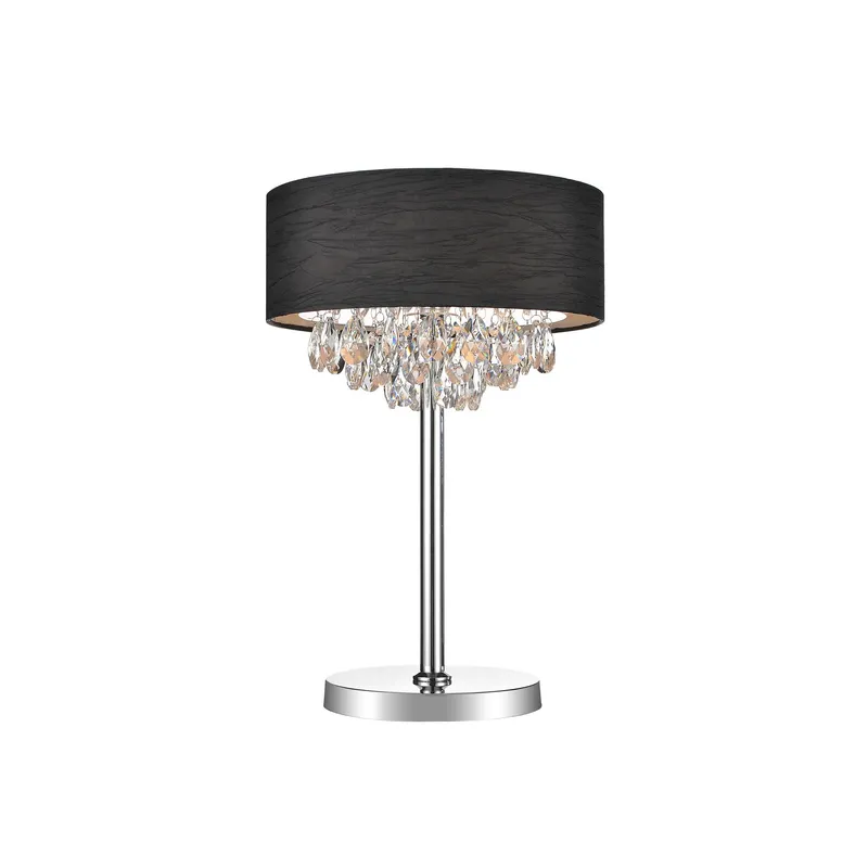 Dash 3 Light 14in Table Lamp with Black Shade — CWI Lighting LED General Lighting  