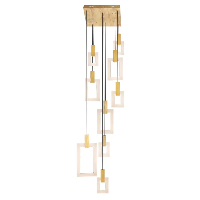 Anello LED Pendant With White Oak Finish — CWI Lighting LED Pendant Lights  