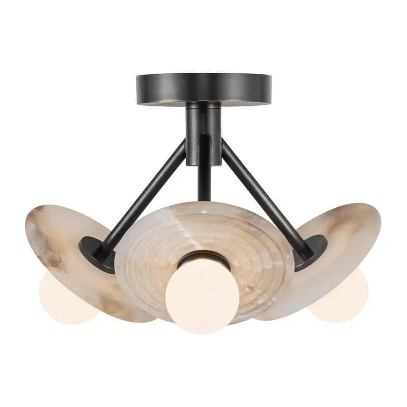 Dahlia 13-in Semi-Flush Mount — Kuzco Lighting LED Post Top Lights  2700K
