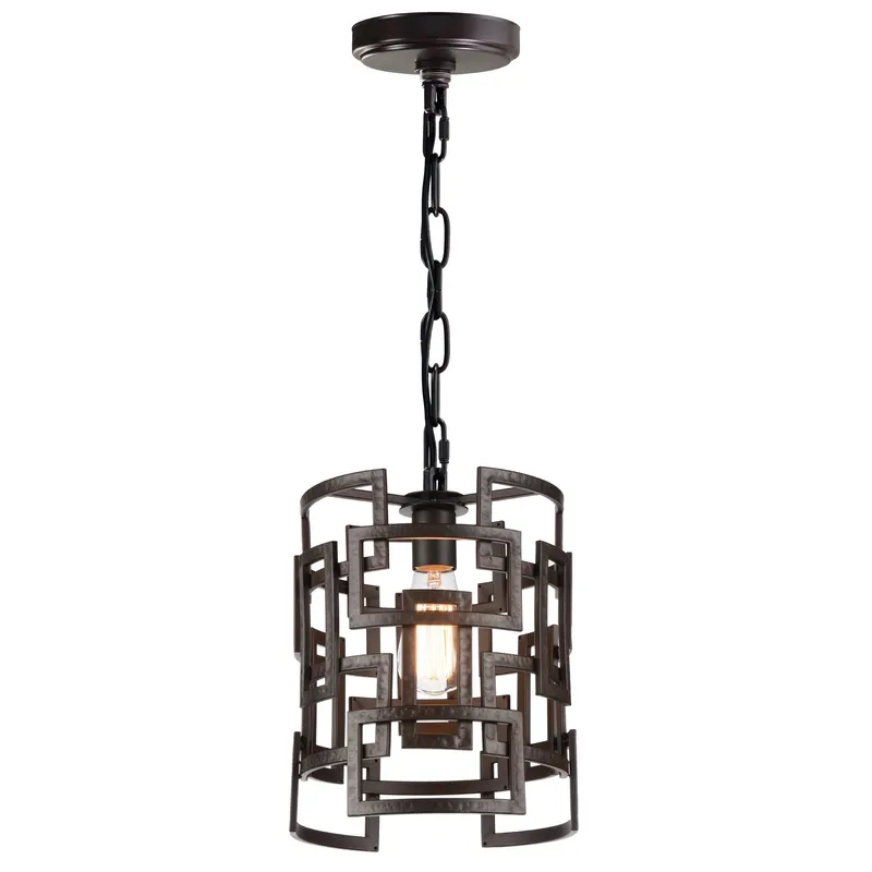 Litani 1 Light Brown Mini Pendant — CWI Lighting LED Pendant Lights  
