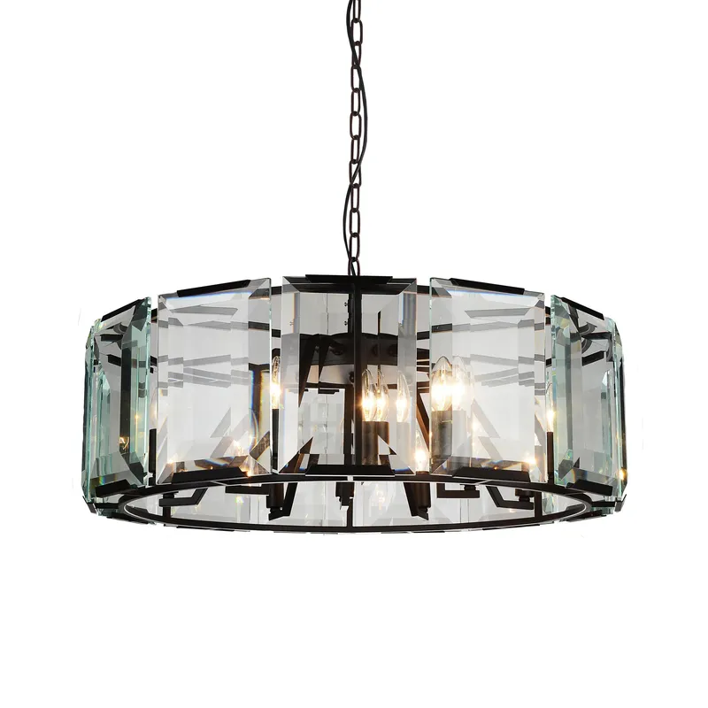 Jacquet 18 Light Chandelier With Black Finish — CWI Lighting LED Pendant Lights  