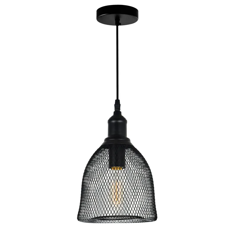 Drea 1 Light Black Down Mini Pendant — CWI Lighting LED Pendant Lights  