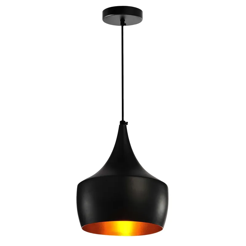 Dynamic 1 Light 10in Black Down Mini Pendant — CWI Lighting LED Pendant Lights  