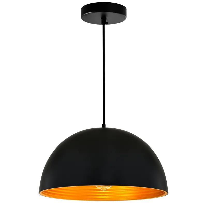 Modest 1 Light 16in Black Down Pendant — CWI Lighting LED Pendant Lights  