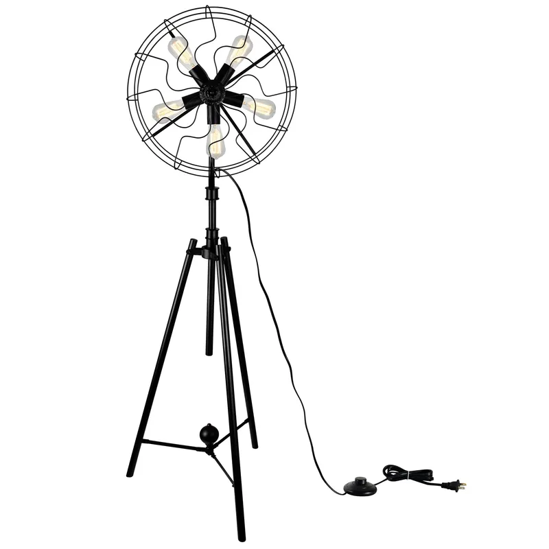 Pamela 5 Light Floor Lamp With Black Finish — CWI Lighting LED General Lighting  