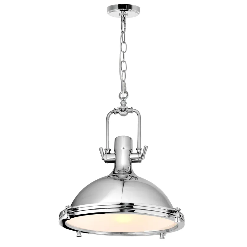 Show 1 Light Down Pendant With Chrome Finish — CWI Lighting LED Pendant Lights  