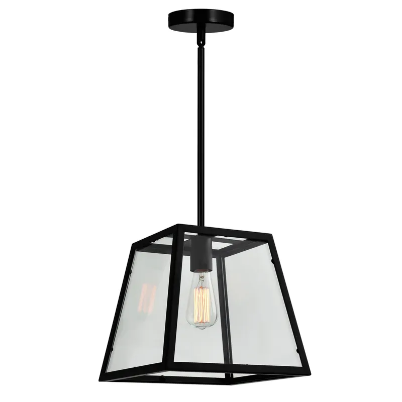 Alyson 1 Light Black Mini Pendant — CWI Lighting LED Pendant Lights  