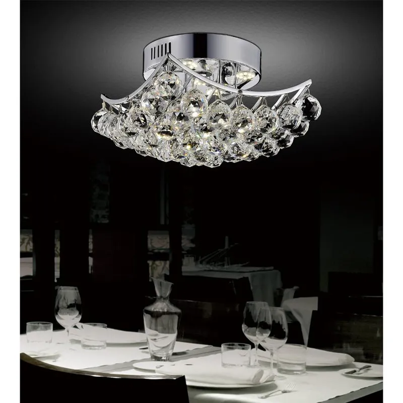 Queen 6 Light Flush Mount With Chrome Finish — CWI Lighting LED Ceiling Lights  