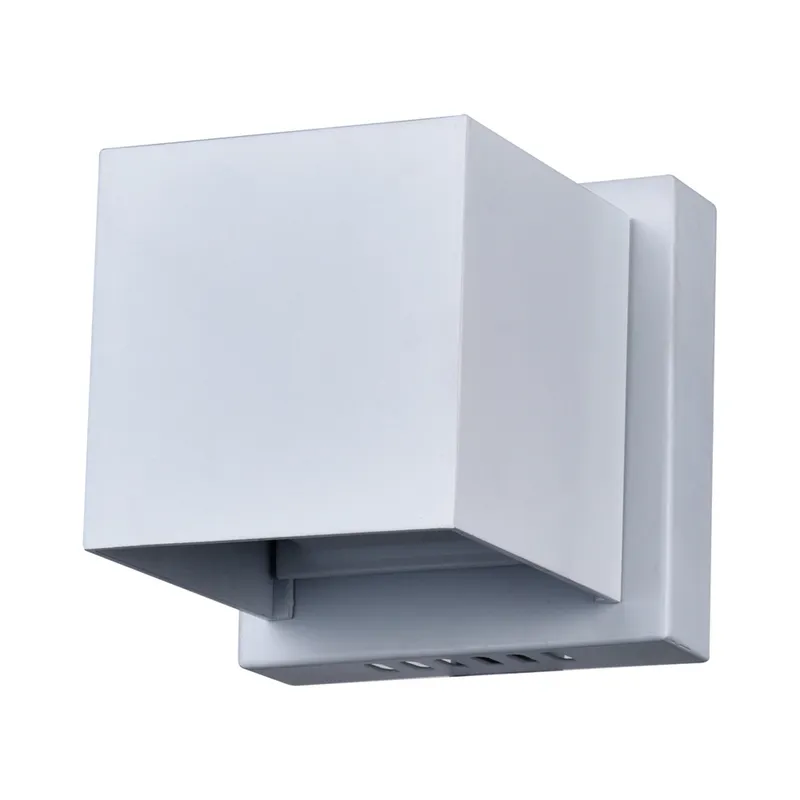 Lilliana Integrated LED Sqaure White Wall Sconce — CWI Lighting LED Wall Lights  