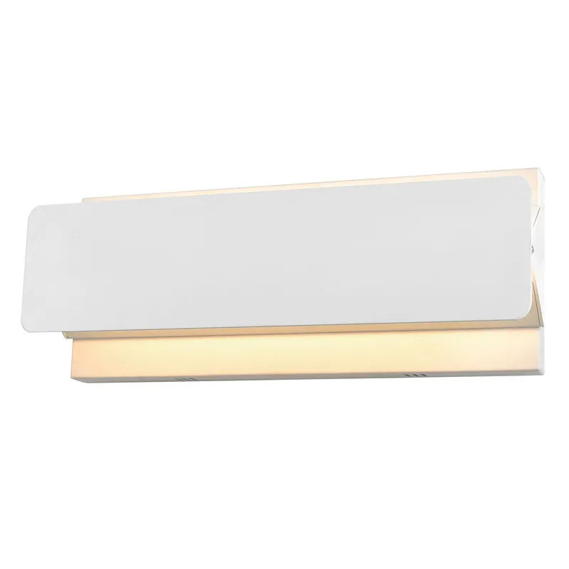 Lilliana Integrated LED 12in Adjustable White Vanity Light — CWI Lighting LED Wall Lights  
