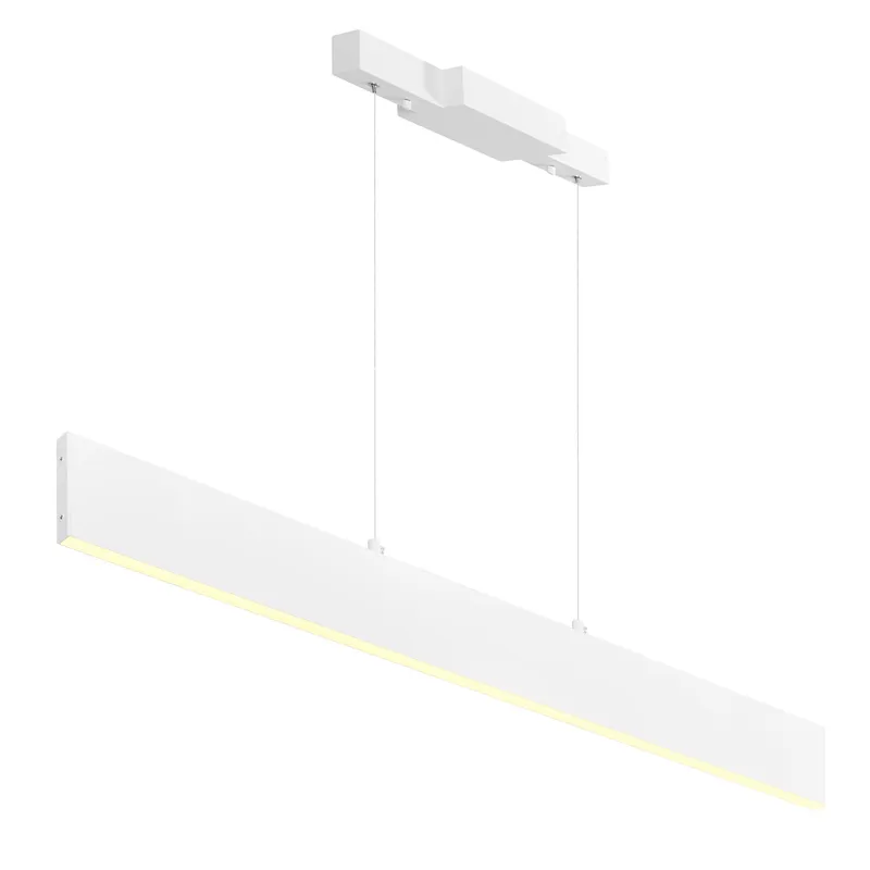 Krista Integrated LED 36in Satin White Chandelier — CWI Lighting LED Pendant Lights  
