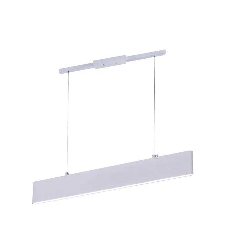 Krista LED Chandelier With Satin White Finish — CWI Lighting LED Pendant Lights  