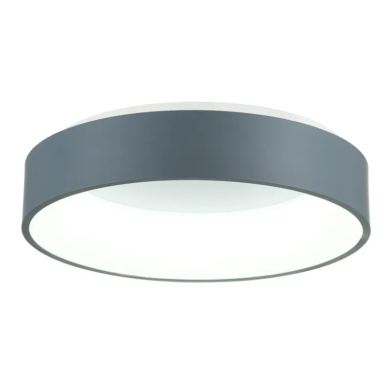 Arenal Integrated LED 18in Gray Flush Mount — CWI Lighting LED Ceiling Lights  