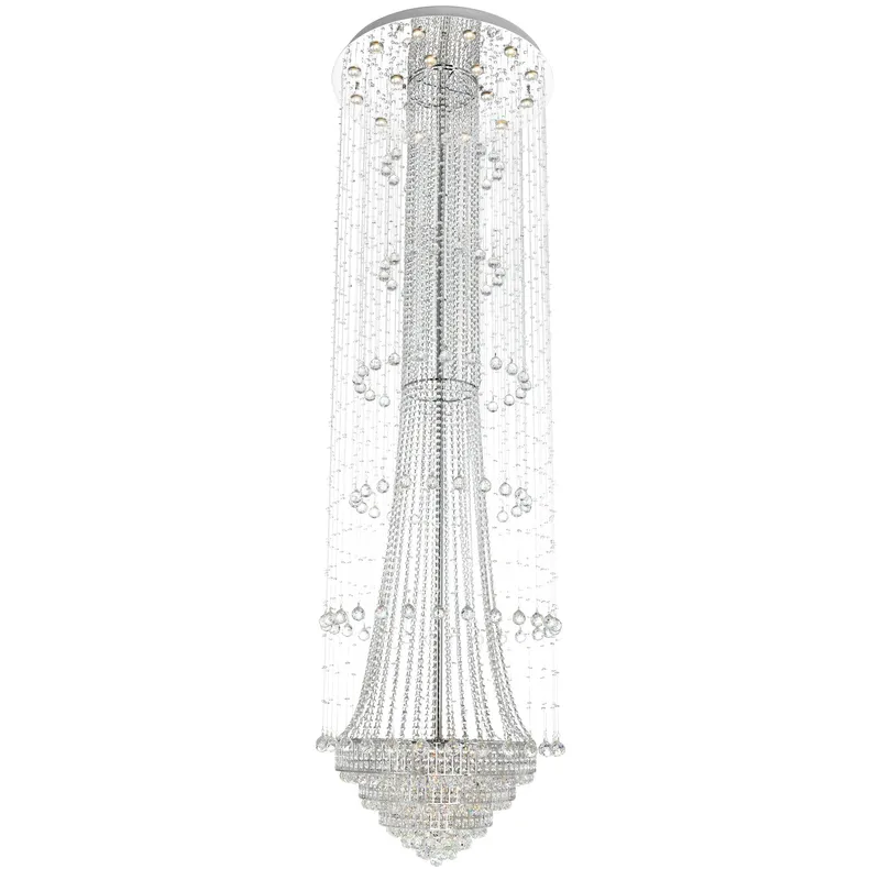 Hallway 32 Light Chandelier With Chrome Finish — CWI Lighting LED Pendant Lights  