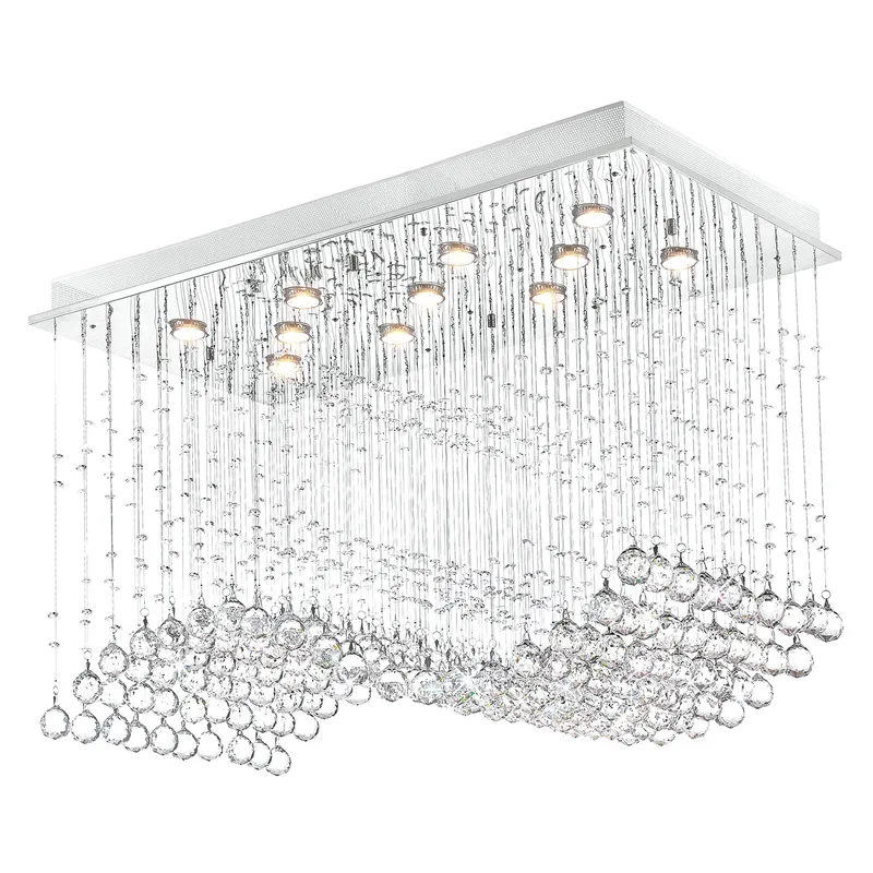 Twinkle 11 Light Chandelier With Chrome Finish — CWI Lighting LED Pendant Lights  
