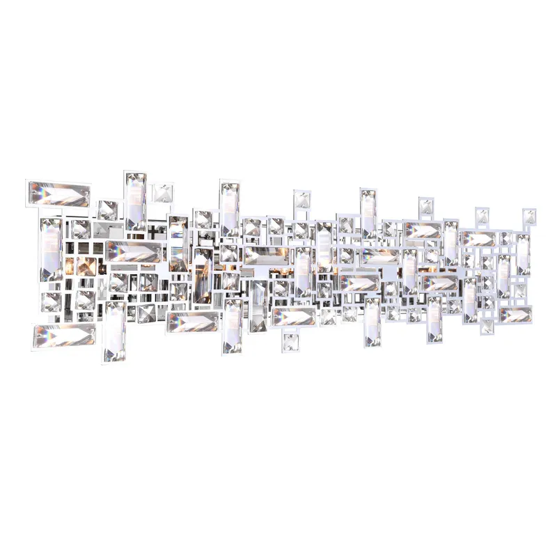 Arley 8 Light Chrome Vanity Light — CWI Lighting LED Wall Lights  