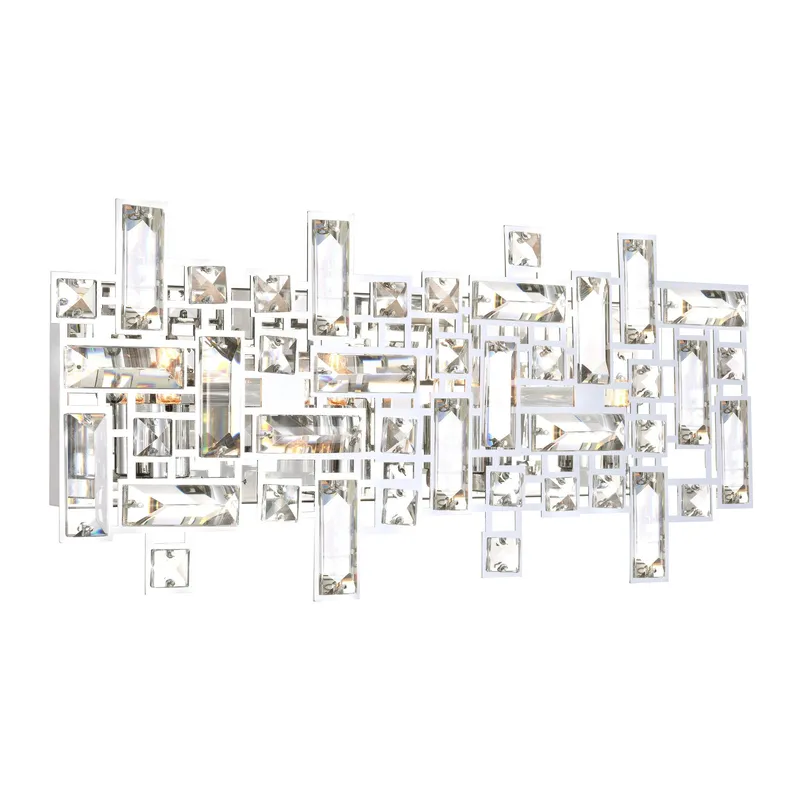 Arley 4 Light Chrome Vanity Light — CWI Lighting LED Wall Lights  