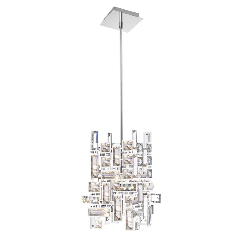 Arley 1 Light Chrome Mini Pendant — CWI Lighting LED Pendant Lights  