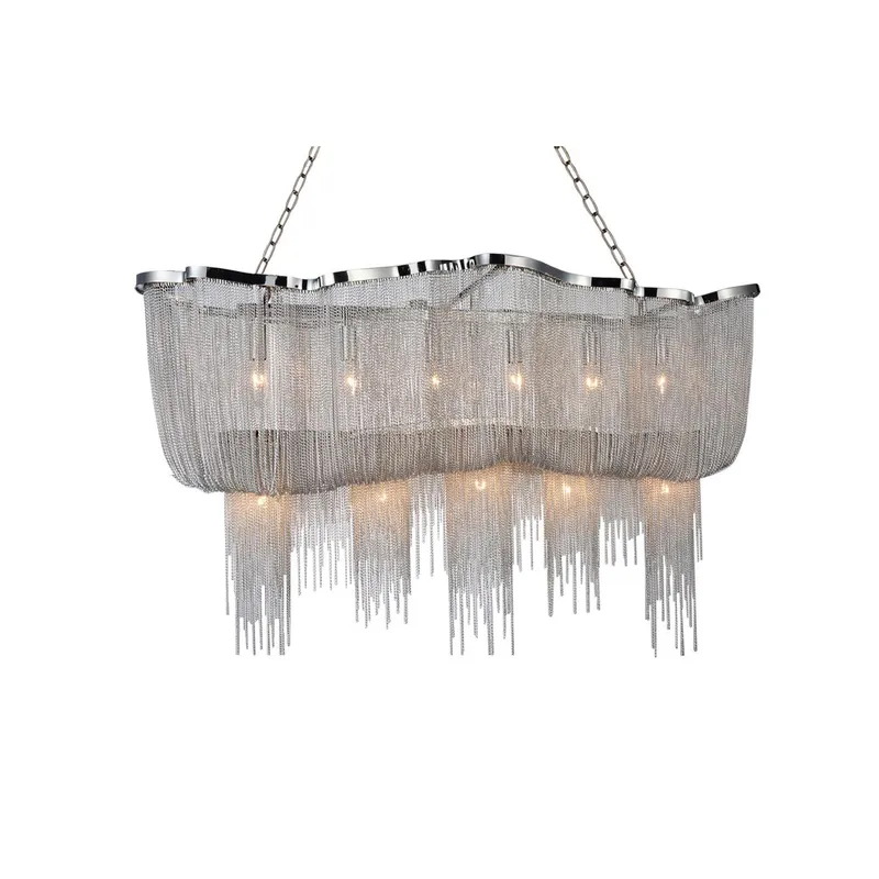 Secca 13 Light Down Chandelier With Chrome Finish — CWI Lighting LED Pendant Lights  